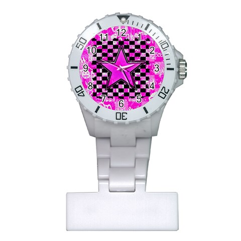 Pink Star Plastic Nurses Watch from ArtsNow.com Front