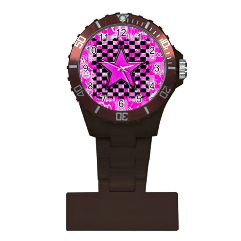 Pink Star Plastic Nurses Watch from ArtsNow.com Front