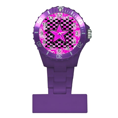 Pink Star Plastic Nurses Watch from ArtsNow.com Front