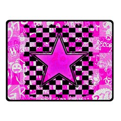 Pink Star Double Sided Fleece Blanket (Small) from ArtsNow.com 45 x34  Blanket Front