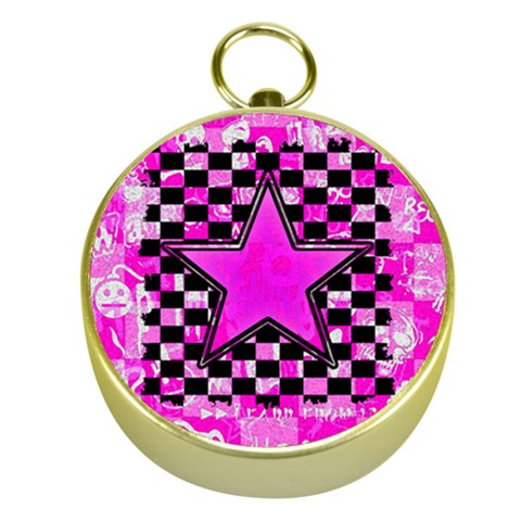 Pink Star Gold Compass from ArtsNow.com Front