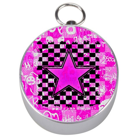 Pink Star Silver Compass from ArtsNow.com Front