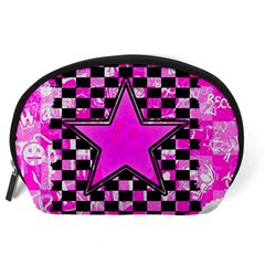 Pink Star Accessory Pouch (Large) from ArtsNow.com Back