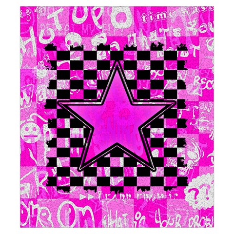 Pink Star Drawstring Pouch (Small) from ArtsNow.com Front