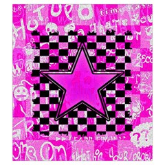 Pink Star Drawstring Pouch (Medium) from ArtsNow.com Front