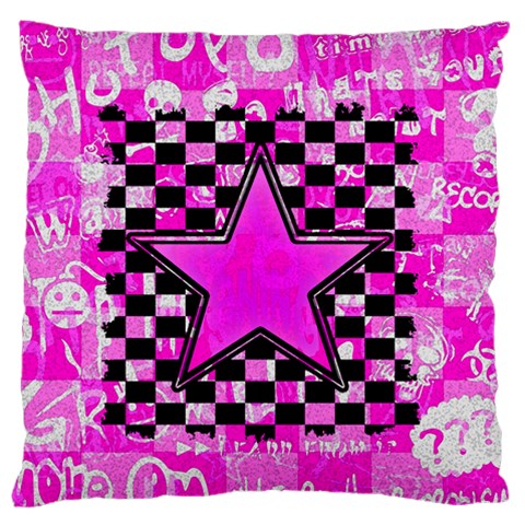 Pink Star Standard Flano Cushion Case (Two Sides) from ArtsNow.com Back