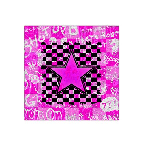 Pink Star Satin Bandana Scarf from ArtsNow.com Front