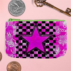 Pink Star Large Coin Purse from ArtsNow.com Front