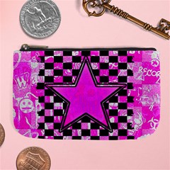 Pink Star Large Coin Purse from ArtsNow.com Front