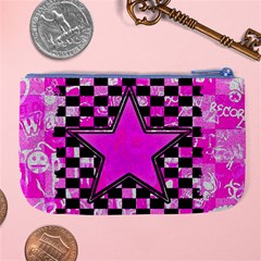 Pink Star Large Coin Purse from ArtsNow.com Back