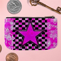 Pink Star Large Coin Purse from ArtsNow.com Back