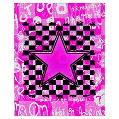 Pink Star Drawstring Pouch (XL) from ArtsNow.com Front