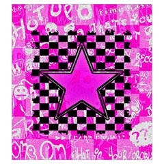 Pink Star Drawstring Pouch (XXL) from ArtsNow.com Front