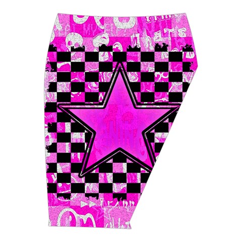 Pink Star Midi Wrap Pencil Skirt from ArtsNow.com  Front Right 