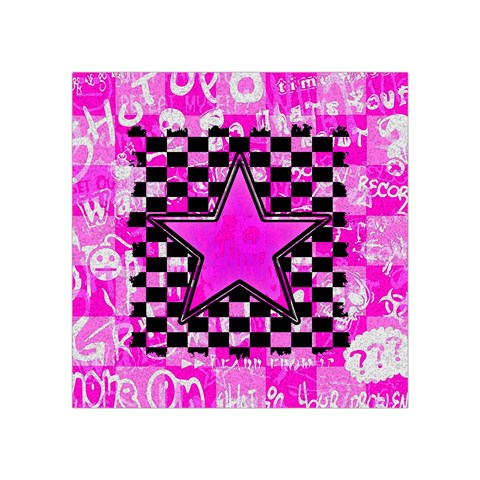 Pink Star Square Tapestry (Small) from ArtsNow.com Front