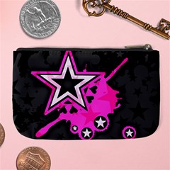 Pink Star Design Large Coin Purse from ArtsNow.com Back