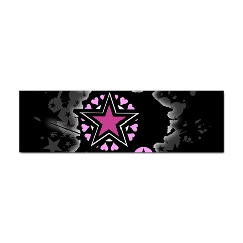 Pink Star Explosion Sticker (Bumper) from ArtsNow.com Front