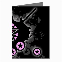 Pink Star Explosion Greeting Cards (Pkg of 8) from ArtsNow.com Left