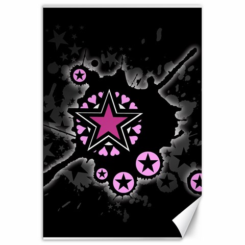 Pink Star Explosion Canvas 20  x 30  from ArtsNow.com 19.62 x28.9  Canvas - 1