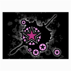 Pink Star Explosion Large Glasses Cloth (2 Sides) from ArtsNow.com Front