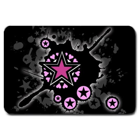 Pink Star Explosion Large Doormat from ArtsNow.com 30 x20  Door Mat