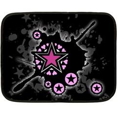 Pink Star Explosion Double Sided Fleece Blanket (Mini) from ArtsNow.com 35 x27  Blanket Front