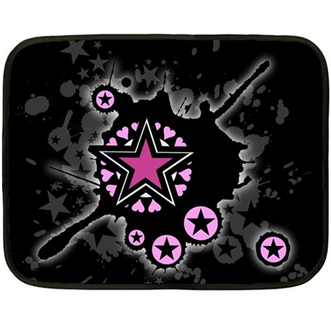 Pink Star Explosion Double Sided Fleece Blanket (Mini) from ArtsNow.com 35 x27  Blanket Back