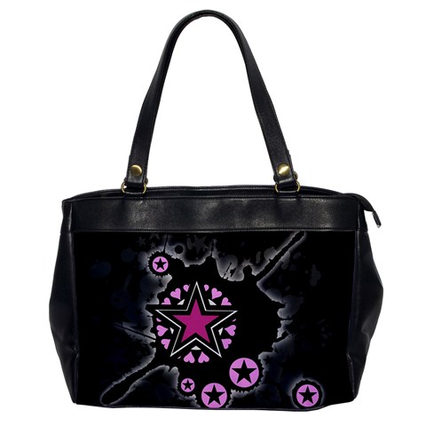 Pink Star Explosion Oversize Office Handbag from ArtsNow.com Front