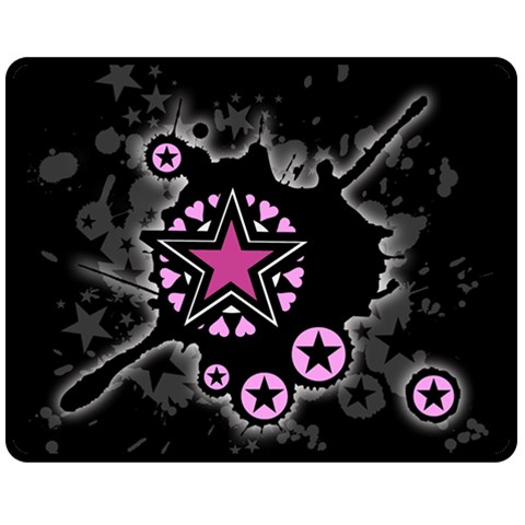 Pink Star Explosion Fleece Blanket (Medium) from ArtsNow.com 60 x50  Blanket Front