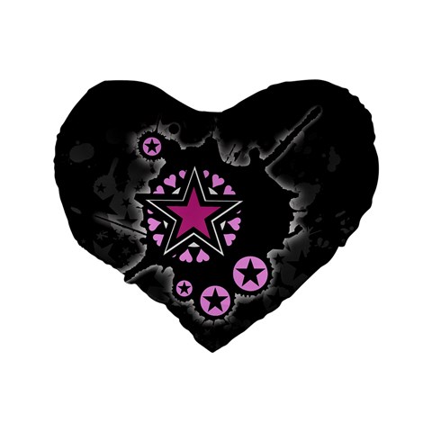 Pink Star Explosion Standard 16  Premium Heart Shape Cushion  from ArtsNow.com Back