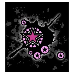 Pink Star Explosion Drawstring Pouch (Large) from ArtsNow.com Front