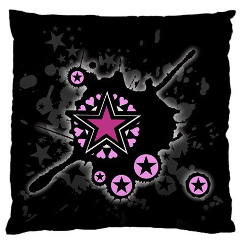 Pink Star Explosion Standard Flano Cushion Case (One Side) from ArtsNow.com Front