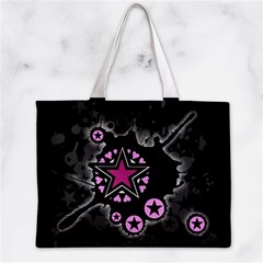 Pink Star Explosion Zipper Mini Tote Bag from ArtsNow.com Front