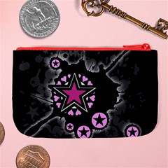 Pink Star Explosion Large Coin Purse from ArtsNow.com Back