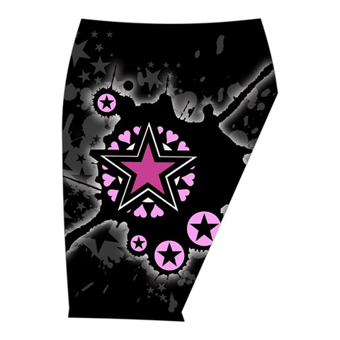 Pink Star Explosion Midi Wrap Pencil Skirt from ArtsNow.com  Front Right 