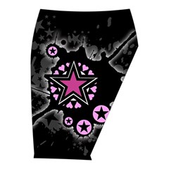 Pink Star Explosion Midi Wrap Pencil Skirt from ArtsNow.com  Front Right 