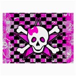 Pink Star Skull Large Glasses Cloth