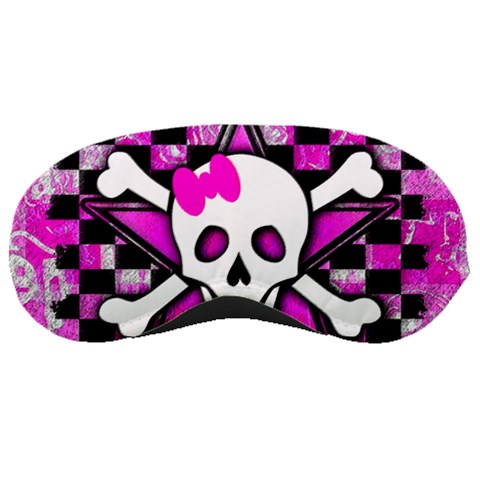 Pink Star Skull Sleeping Mask from ArtsNow.com Front