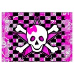 Pink Star Skull Samsung Galaxy Note 4 Case (White)