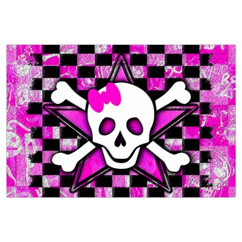 Pink Star Skull Samsung Galaxy Note 4 Case (Black) from ArtsNow.com Front