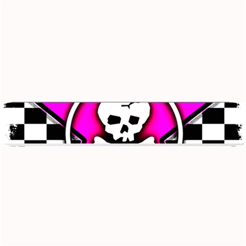 Pink Star Skull Checker Small Bar Mat from ArtsNow.com 24 x4  Bar Mat