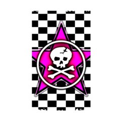 Pink Star Skull Checker Duvet Cover Double Side (Single Size) from ArtsNow.com Front