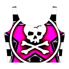 Pink Star Skull Checker Midi Sleeveless Dress from ArtsNow.com Top Back