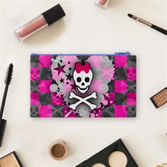 Princess Skull Heart Cosmetic Bag (Small) from ArtsNow.com Back