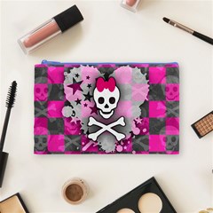 Princess Skull Heart Cosmetic Bag (Medium) from ArtsNow.com Front