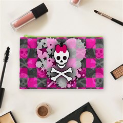 Princess Skull Heart Cosmetic Bag (Medium) from ArtsNow.com Front