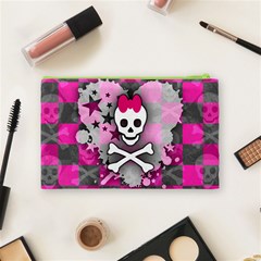 Princess Skull Heart Cosmetic Bag (Medium) from ArtsNow.com Back