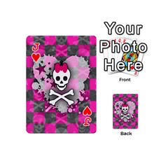 Jack Princess Skull Heart Playing Cards 54 Designs (Mini) from ArtsNow.com Front - HeartJ