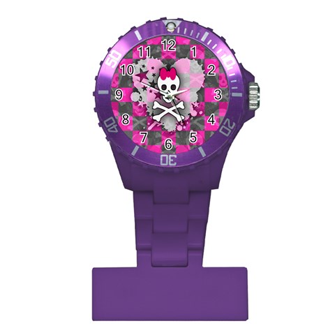 Princess Skull Heart Plastic Nurses Watch from ArtsNow.com Front