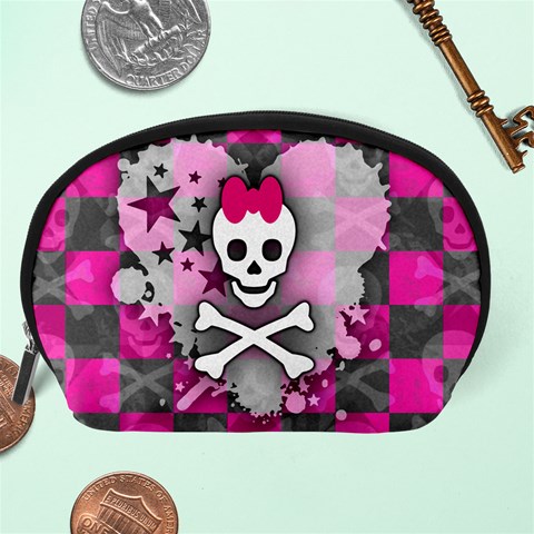 Princess Skull Heart Accessory Pouch (Large) from ArtsNow.com Back